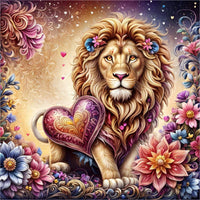 Lion - 5d Diy Kits Broderie Diamant Diamond Painting FL3171