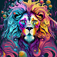 Lion - 5d Diy Kits Broderie Diamant Diamond Painting FL3174