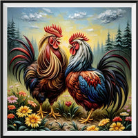 Poulet 5d Diy Kit Broderie Diamant Diamond Painting FL3257