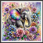 Éléphant - 5d Diy Kits Broderie Diamant Diamond Painting FL3295