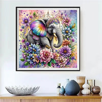 Éléphant - 5d Diy Kits Broderie Diamant Diamond Painting FL3295