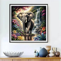 Éléphant - 5d Diy Kits Broderie Diamant Diamond Painting FL3296