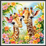 Girafe - 5d Diy Kits Broderie Diamant Diamond Painting FL3320