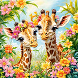 Girafe - 5d Diy Kits Broderie Diamant Diamond Painting FL3320