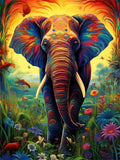 Éléphant - 5D Kit Broderie Diamants Diamond Painting FL3515