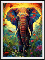 Éléphant - 5D Kit Broderie Diamants Diamond Painting FL3515