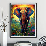 Éléphant - 5D Kit Broderie Diamants Diamond Painting FL3515