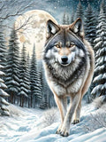 Loup - 5D Kit Broderie Diamant Diamond Painting FL3529