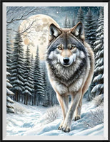 Loup - 5D Kit Broderie Diamant Diamond Painting FL3529