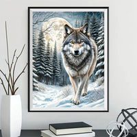 Loup - 5D Kit Broderie Diamant Diamond Painting FL3529