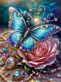 Papillon - 5D Diy Kit Broderie Diamant Diamond Painting FL3659