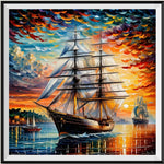 Bateau 5D Diy Kits Broderie Diamant Diamond Painting FL4060