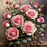 Roses - 5D Kit Broderie Diamant Diamond Painting FL4083