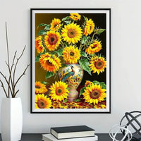 Tournesol - 5D Kit Broderie Diamants Diamond Painting FL4091