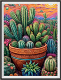 Cactus - 5D Kit Broderie Diamants Diamond Painting FL4119