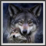 Loup 5d Diy Kits Broderie Diamant Diamond Painting FL4126