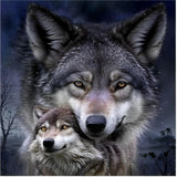 Loup 5d Diy Kits Broderie Diamant Diamond Painting FL4126
