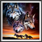 Loup 5d Diy Kits Broderie Diamant Diamond Painting FL4127