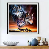 Loup 5d Diy Kits Broderie Diamant Diamond Painting FL4127