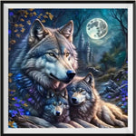 Loup 5d Diy Kits Broderie Diamant Diamond Painting FL4128