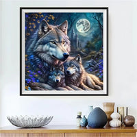 Loup 5d Diy Kits Broderie Diamant Diamond Painting FL4128