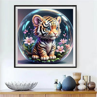 Tigre - 5D Kit Broderie Diamant Diamond Painting FL4207