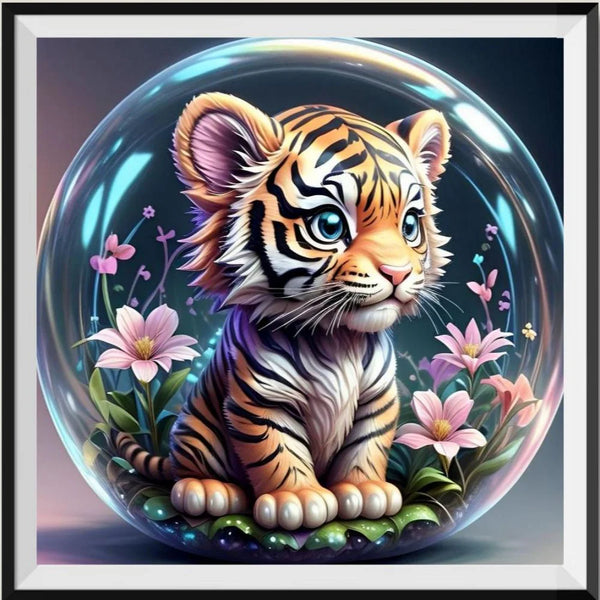 Tigre - 5D Kit Broderie Diamant Diamond Painting FL4207