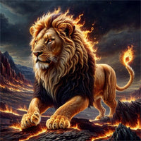 Lion - 5d Diy Kits Broderie Diamant Diamond Painting FL4223