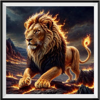 Lion - 5d Diy Kits Broderie Diamant Diamond Painting FL4223