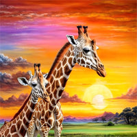 Girafe - 5d Diy Kits Broderie Diamant Diamond Painting FL4237