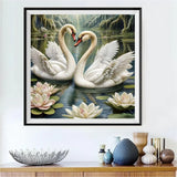 Cygne - 5d Diy Kits Broderie Diamant Diamond Painting FL4285