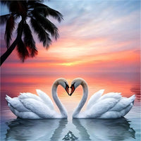 Cygne - 5d Diy Kits Broderie Diamant Diamond Painting FL4286