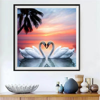 Cygne - 5d Diy Kits Broderie Diamant Diamond Painting FL4286