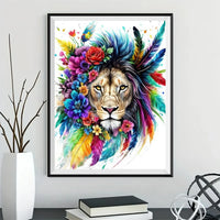 Lion - 5D Kit Broderie Diamants Diamond Painting FL4438