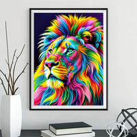 Lion - 5D Kit Broderie Diamants Diamond Painting FL4439