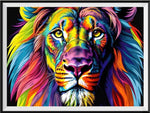 Lion - 5D Kit Broderie Diamants Diamond Painting FL4440