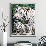 Tigre - 5d Diy Kits Broderie Diamant Diamond Painting FL4444