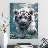 Tigre - 5d Diy Kits Broderie Diamant Diamond Painting FL4445