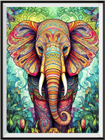 Éléphant - 5D Kit Broderie Diamants Diamond Painting FL4448