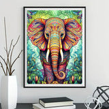 Éléphant - 5D Kit Broderie Diamants Diamond Painting FL4448