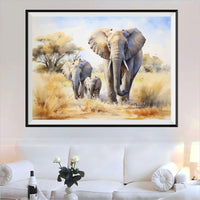 Éléphant - 5D Kit Broderie Diamants Diamond Painting FL4449