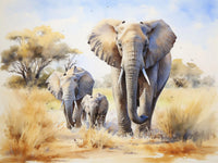 Éléphant - 5D Kit Broderie Diamants Diamond Painting FL4449