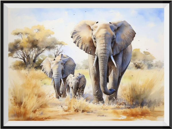 Éléphant - 5D Kit Broderie Diamants Diamond Painting FL4449
