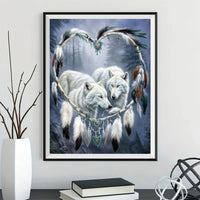 Loup - 5D Kit Broderie Diamant Diamond Painting FL4456