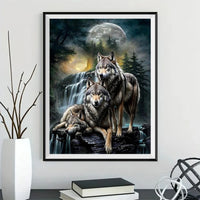 Loup - 5D Kit Broderie Diamant Diamond Painting FL4457