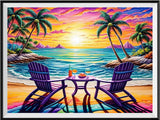 Plage 5D Diy Kit Broderie Diamant Diamond Painting FL4593