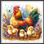 Poulet 5d Diy Kit Broderie Diamant Diamond Painting FL5453