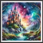 Château - 5D Kit Broderie Diamants Diamond Painting FL7371
