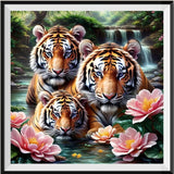 Tigre - 5D Kit Broderie Diamant Diamond Painting FL8003