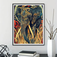 Éléphant - 5D Kit Broderie Diamants Diamond Painting FL8148